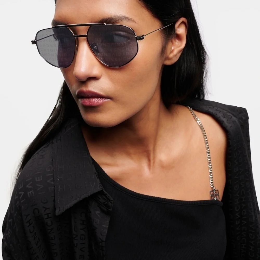 Givenchy Sunglasses Silver‎ GV Speed Aviators